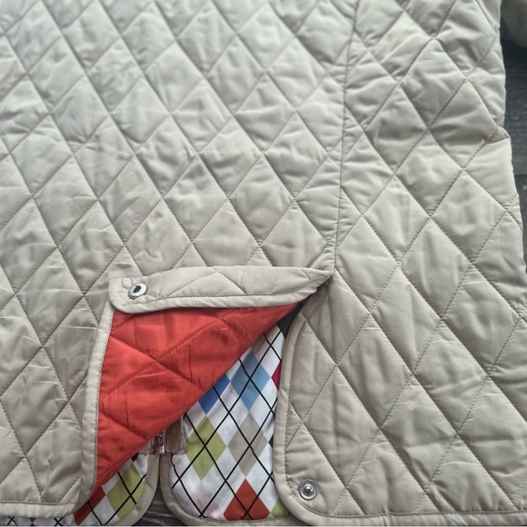 Lands' End Tan Quilted jacket/ woman's size L - Picture 10 of 16
